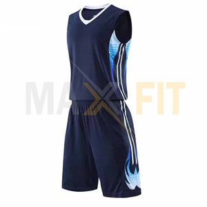 เสื้อเจอร์ซีย์บาสเก็ตบอลพิมพ์ซับลิเมชันตามสั่งโดย Maxfit เครื่องแบบนักศึกษาไซส์ใหญ่พิเศษ - Product Image 2