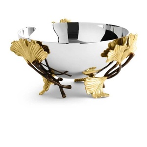 Silver Plated Finishing Catering <b>Serving</b> <b>Bowl</b> Dining Table Decoration Large Size Brass Metal Decorative Fruit <b>Bowl</b> - Product Image 6