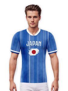 เสื้อฟุตบอลญี่ปุ่นสำหรับผู้หญิงผู้ชายเสื้อฟุตบอลพิมพ์ชื่อและหมายเลข - Product Image 3