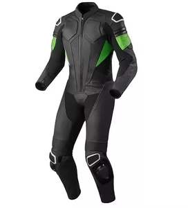 Combinaison de course de moto verte avec protections CE Armor Plus Size Green Sportswear - Product Image 2
