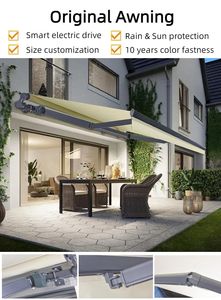 Toldos Motorizados Semi Cassette de Aluminio Tamaño OEM con Luces LED y <span class=keywords><strong>Motor</strong></span> Dooya para Patio, Jardín y Piscina - Product Image 2