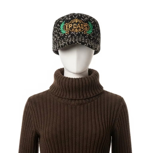 Casquettes de baseball unisexes brodées à la main avec impression en feuille, tissu en coton doux, ajustement réglable, vêtements de sport de plein air, couvre-chef personnalisé - Product Image 1