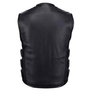 2022 Pakistan fabricant Biker Style gilet pour hommes Logo personnalisé Offre Spéciale tissu gilet avec poche décoration hiver équitation - Product Image 6