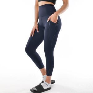 High Quality Custom-Made Women's Workout Gym Leggings Stretch Mid Waist <b>Tummy</b> <b>Control</b> Seamless Scrunch Mid-Knit Fabric Hip Hop - Product Image 1