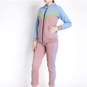 Survêtements pour femmes OEM à vendre, vêtements de sport personnalisés de haute qualité, vente en gros, fermeture éclair intégrale avec deux poches, couleur unie, confortable - Product Image 1