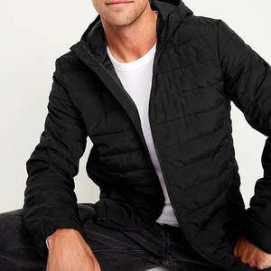 <b>Mens</b> Lightweight Puffer Jacket High Quality Streetwear Winter <b>Coat</b> black puffer jacket - Product Image 3