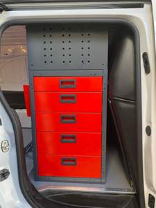 Étagères Modulaires Métalliques Personnalisables de Haute Qualité pour Fourgonnettes, Prise en Charge OEM, Rangement de Véhicules, Armoires à Outils à 5 Tiroirs, Démontables - Product Image 3