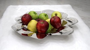 Bol décoratif élégant de forme antique en argent Accent de décoration intérieure intemporelle pour table à manger, cuisine et affichage d'Inde - Product Image 6