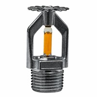 Tête de sprinkler en laiton durable avec ampoule en verre, à température multiple, pour la protection incendie des bâtiments