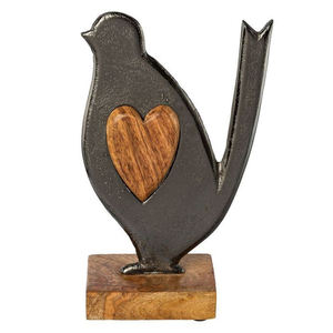 Décorations d'arbre de Noël personnalisées faites à la main Oiseaux en métal Décor de table de jardin de Pâques argenté - Product Image 5