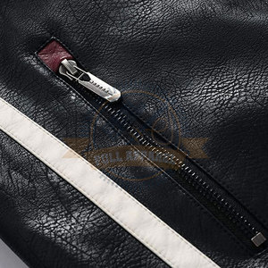 Veste de moto et de course automobile d'hiver pour hommes, coupe ajustée, marque privée personnalisée, coupe-vent, fermeture éclair complète, nouveauté - Product Image 5