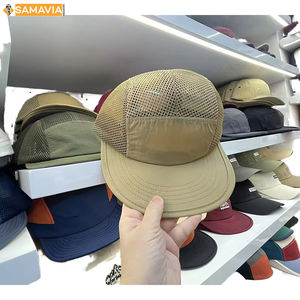 Gorra de béisbol bordada con Árbol de coco vintage, gorra de camionero desgastada lavada deportiva de 5 paneles con bordado a mano - Product Image 5