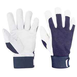 Gants de travail en cuir pour travaux mécaniques, résistants aux chocs, forte adhérence, antidérapants, pour travaux de construction - Product Image 5