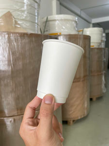 Vaso de Papel Desechable Ecológico GREEN NEST de Pared Simple de PE para Bebidas Calientes/Frías (Café/Té) con Impresión de Logotipo Personalizado - Product Image 2