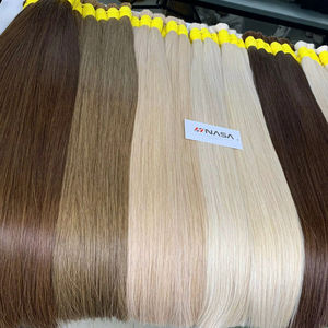 Meilleure vente Cuticule alignée cheveux vierges extensions de cheveux humains vietnamiens en différentes couleurs approvisionnement en vrac dentelle avant - Product Image 1