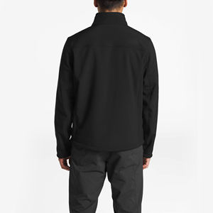 Chaqueta Cortavientos Ligera Impermeable con Logotipo Personalizado, Chaqueta Softshell Negra con Cremallera Completa para Invierno, Ropa de Exterior con Bolsillos, Fábrica OEM - Product Image 6