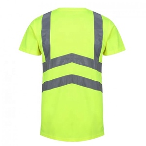 Bán Buôn New An Toàn Làm Việc Quần Áo Hi-VIS T Áo Sơ Mi Cao Tầm nhìn An Toàn Làm Việc T Áo Sơ Mi O Nick 100% Polyester Phản Quang T Áo Sơ Mi - Product Image 5