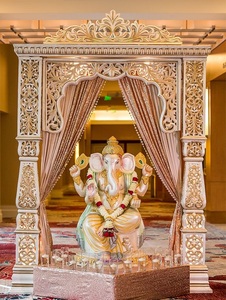 Superbe statue de Radha Krishna pour mariage hindou Londres DST Exportations Radha Krishna Panneau de décoration de mariage UK Décoration de mariage Scène USA - Product Image 6