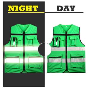 Equipo de protección reflectante de alta visibilidad, chaleco de seguridad, Chaleco de seguridad de trabajo de alta calidad - Product Image 3