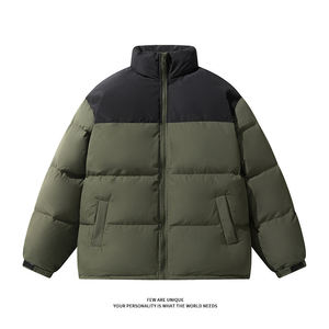 Latest Wholesale Custom Made High Quality Winter Outdoor Puffer Cotton Warm Jacket Men's <b>Stand</b> Collar Stylish Casual - Product Image 4