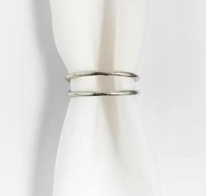 Beaux ronds de serviette en métal pour la décoration de fête d'hôtel et de mariage à la maison pour Noël et autres occasions spéciales - Product Image 5