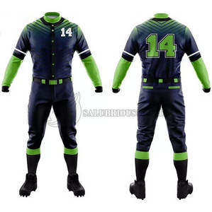 Uniforme de Béisbol Personalizado Sublimado en Algodón Transpirable, Talla Grande, con Logotipo Personalizado para Hombre - Product Image 1