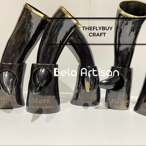 Tazas de Cuerno Estilo Vikingo Rústicas Hechas a Mano, Artesanías Naturales para Coleccionistas, Eventos, Grabado Personalizado, Artículos de Bebida Históricos al por Mayor - Product Image 6