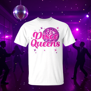 Camiseta a juego para despedida de soltera de Disco Queens, diseño retro vintage - Product Image 3