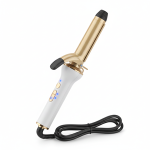 Rizador de Pelo Eléctrico de Cerámica para Mujer, Calentamiento Rápido PTC, Doble Función, Rizado y Alisado, Pantalla LED de Temperatura, Tamaño de 25 mm, 1 Año de Garantía - Product Image 1