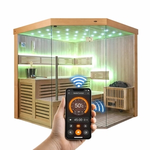 Sauna à vapeur intérieur moderne Elite pour 4 à 6 personnes - Product Image 2