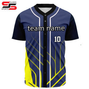 Livraison rapide Chemises unies de baseball personnalisées Maillot de baseball Tenue de baseball Maillot de baseball de sublimation pour hommes - Product Image 1