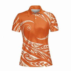 Camiseta Polo de Manga Corta con Diseño Tribal para Mujer, Estilo Casual, Logotipo Personalizado, Servicio OEM, Precio al por Mayor, Nuevo Estilo 2026 - Product Image 5