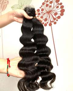 Extensiones de cabello Virgen del templo del sur de la India Extensiones de cabello humano con tonos negros y marrones naturales sin procesar - Product Image 2