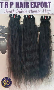 Qualité supérieure en vrac 100% extensions de cheveux Remy humains cheveux indiens vierges noirs naturels à un tirage en Jerry Curl ondulé - Product Image 2