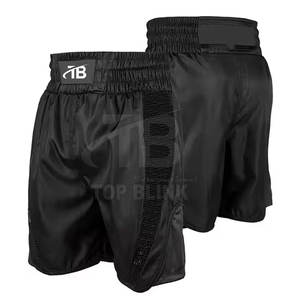 กางเกงมวยผู้ชายแบบสปอร์ตขาสั้นสำหรับฝึกซ้อมและแข่งขัน2025กางเกง100% โพลีเอสเตอร์สีทึบ - Product Image 1