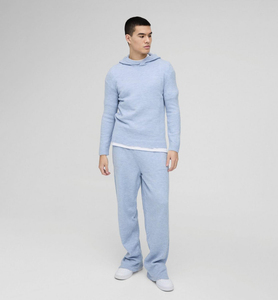 Custom Unisex Sweatsuits Sweatpants and <b>Hoodie</b> Set Jogger Solid Windbreaker <b>Fleece</b> 400g Regular Fit Casual Tracksuits for Men - Product Image 1