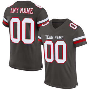 Nueva llegada de alta calidad camiseta de fútbol americano transpirable manga corta que absorbe la humedad antibacteriano al por mayor - Product Image 1