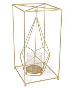 Wholesale Classic Antique <b>Lantern</b> Square Metal <b>Candle</b> <b>Lantern</b> With Glass Inside <b>Outdoor</b> Decorative <b>Lantern</b>. - Product Image 5