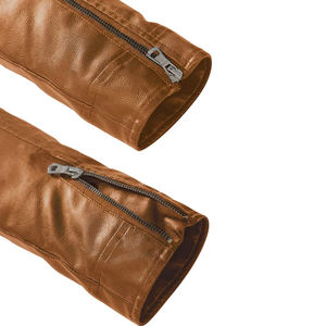 Chaqueta de motorista de moda ajustada de cuero genuino 100% hecha a medida para hombre chaqueta de invierno de cuero de tamaño personalizado de cuero Original - Product Image 4