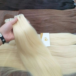 Extensiones de Cabello Vietnamita 100% Virgen, Color Claro, Cutícula Alineada, Trama a Máquina, Cabello Decolorado, Precio al por Mayor - Product Image 1