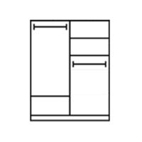 Armoire de chambre à coucher moderne en bois avec rangement intégré, couleur personnalisable pour villa, école, hôpital, atelier et salon