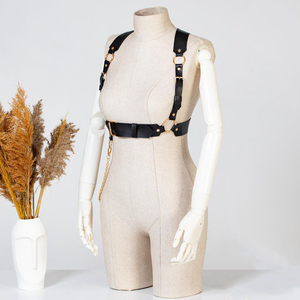 สายรัดไหล่หนังมังสวิรัติสำหรับผู้หญิง LWH-0100อุปกรณ์เสริมไหล่แบบกอธิคพังค์ - Product Image 2