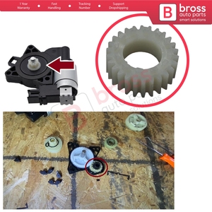 BWR5178 Window Regulator Motor Cog Roller <b>Small</b> Gear for 3 5 6 CX-7 CX-9 RX-8 G22C5858 - Product Image 5