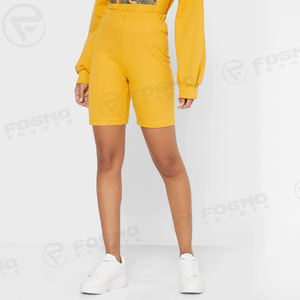 Ensembles de shorts de survêtement deux pièces décontractés pour hommes 100% coton couleur unie logo personnalisé chemise écologique courte brodée - Product Image 6