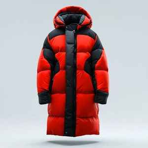 Chaqueta acolchada con cuello levantado para mujer elegante personalizada para tela de lona de estilo de invierno a la moda con logotipo frontal - Product Image 5