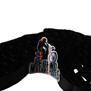 Autocollants en vinyle holographique personnalisés, imperméables, résistants aux déchirures, autocollants, couleur arc-en-ciel, pour la décoration de guitare acoustique, de groupe de musique - Product Image 1