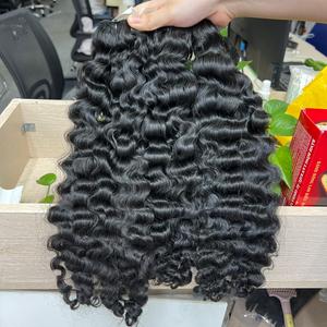 Extensiones de cabello vietnamita al por mayor de la más alta calidad rizadas birmanas en cabello crudo de trama - Product Image 5