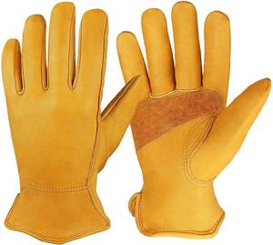 Gants de travail en cuir robustes et durables pour la construction, l'agriculture et la sécurité industrielle - Product Image 1