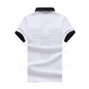 Polo deportivo personalizado para hombre, camiseta 2022 de algodón con bordado liso, alta calidad, venta al por mayor, 100% - Product Image 3