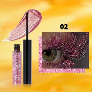 High Quality 3-Colour Scintillating for <b>Mascara</b> for Festive Makeup Vegan Liquid Gel Form Custom Logo Eyelash Enhancer Fiber - Product Image 5